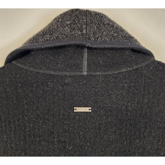 Prana Jacket Womens XSmall Black Charcoal Milana Textured Knit Wool Blend Coat - Picture 10 of 13